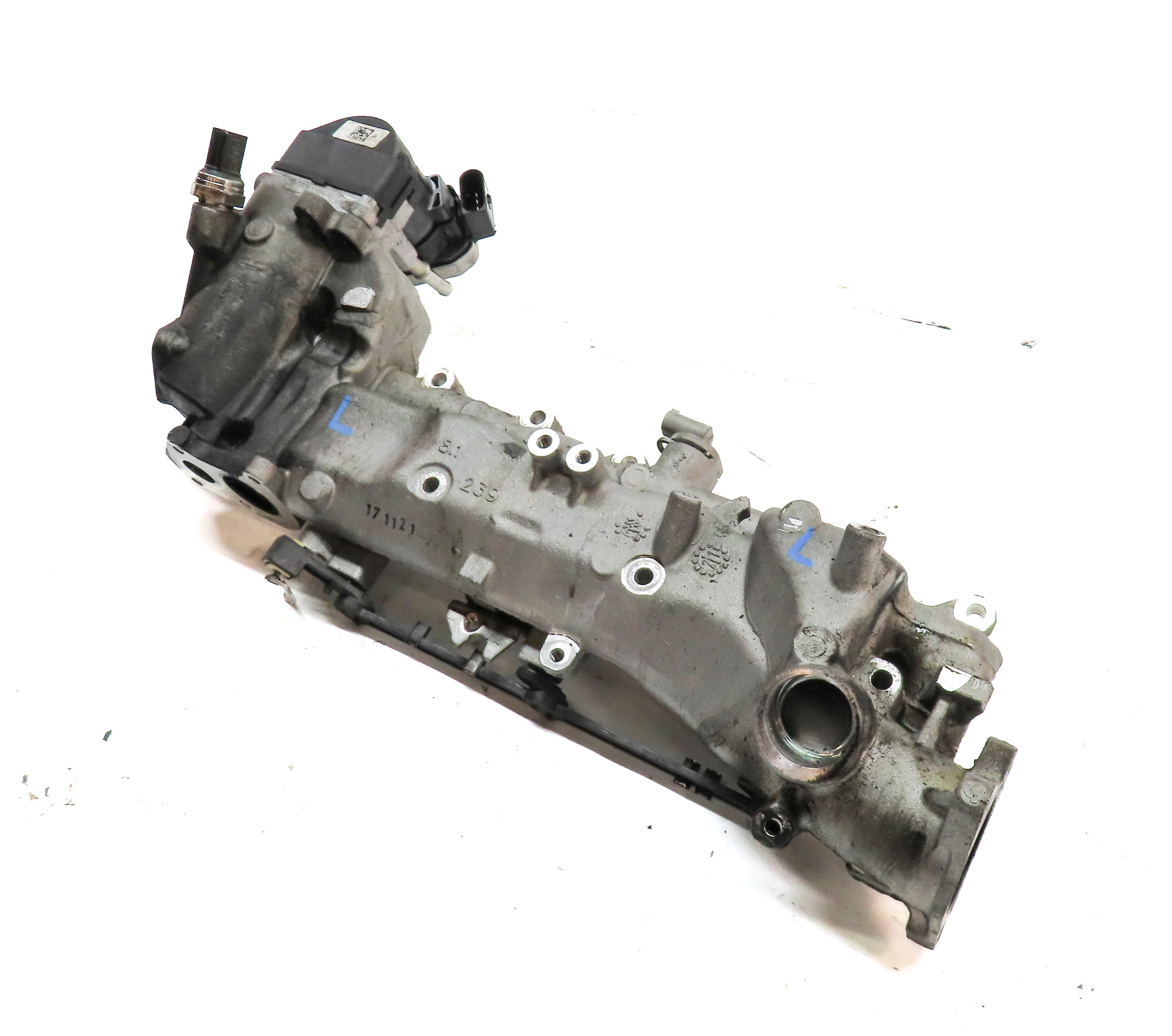 11-13 MERCEDES E350 (W212) 3.0L OM642 DIESEL LEFT DRIVER ENGINE INTAKE MANIFOLD — exact item pictured